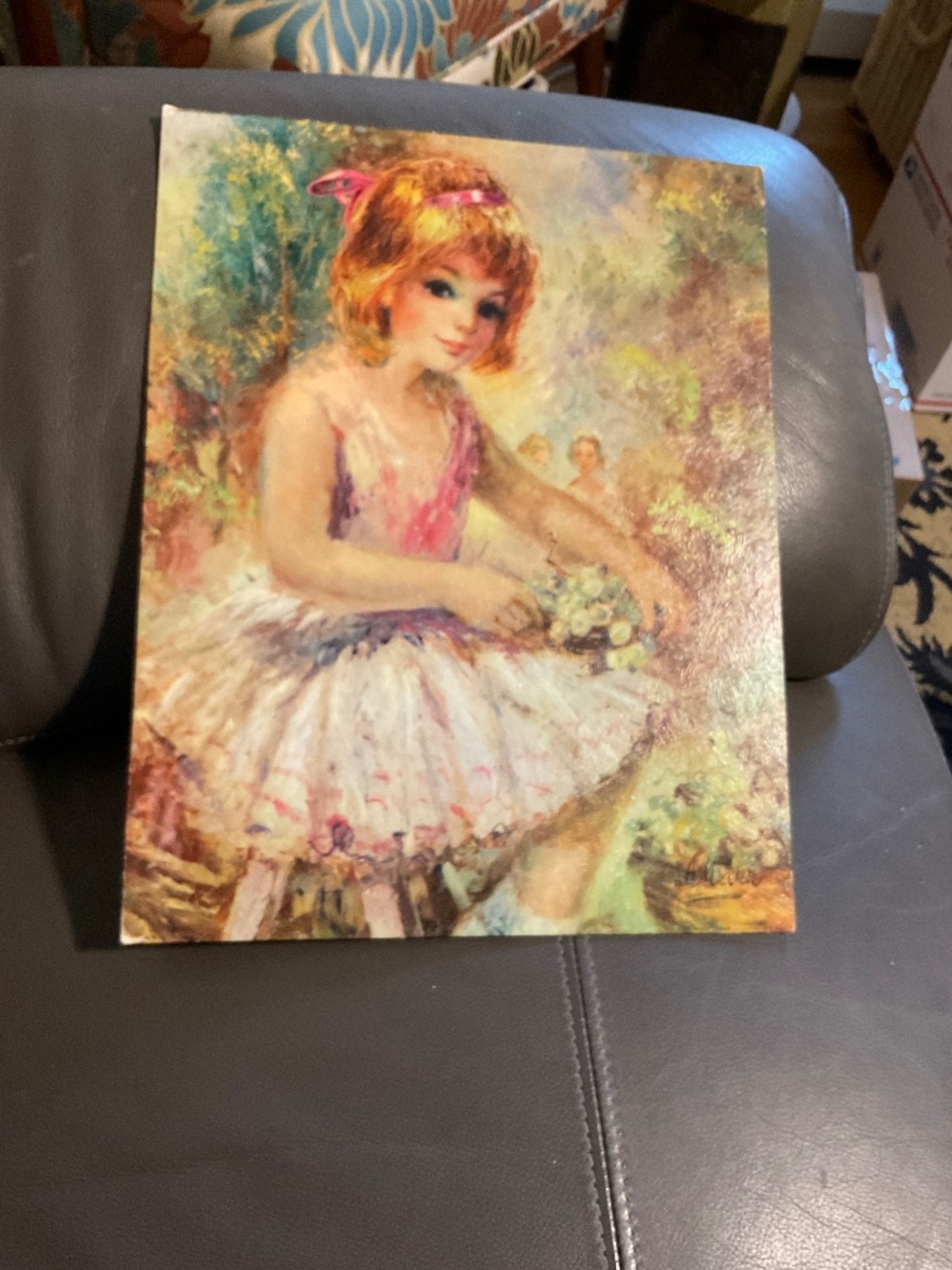 Vintage Makk Child Litho Girl